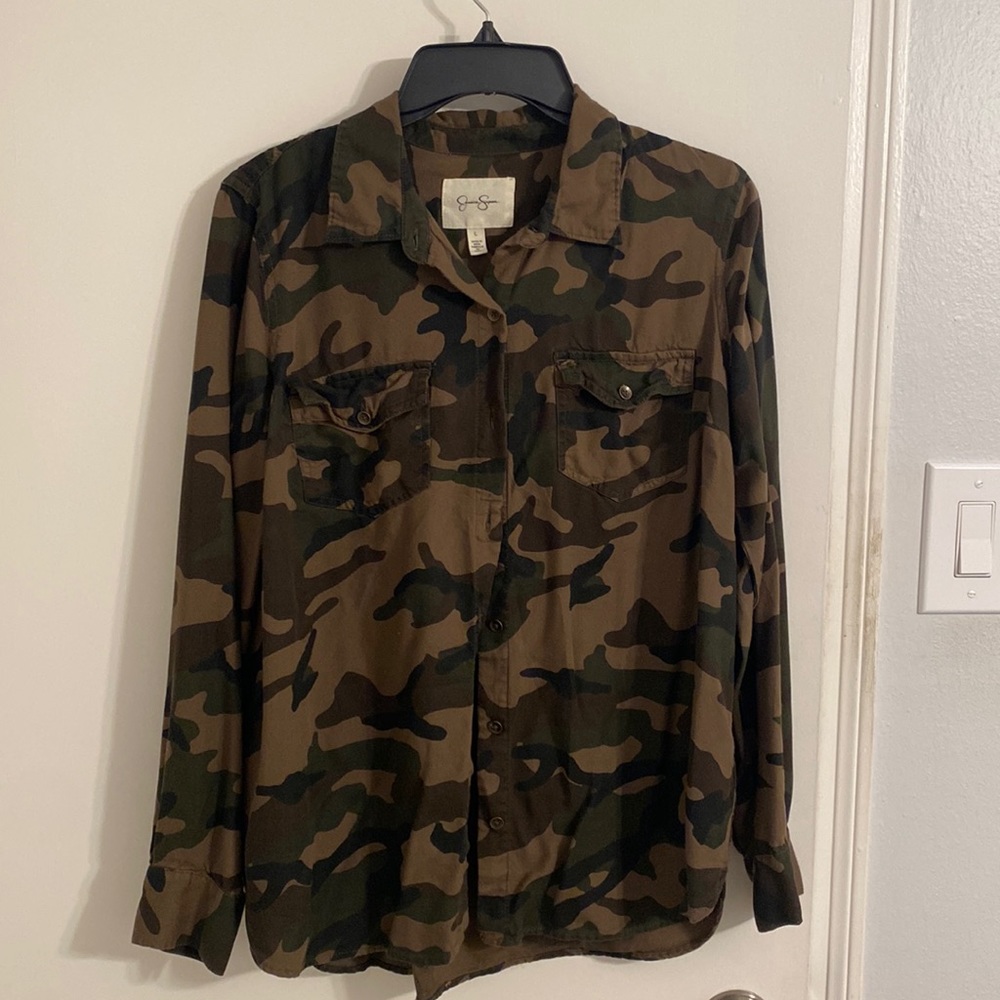 Jessica Simpson Camo Shirt